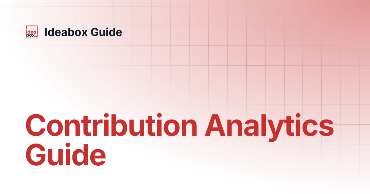 Contribution Analytics Guide | Ideabox Guide
